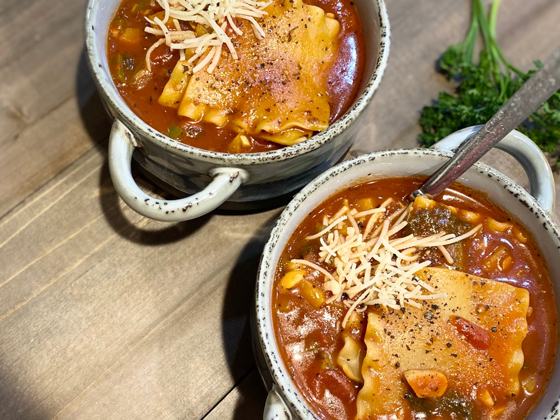 Vegetarian Lasagna Soup