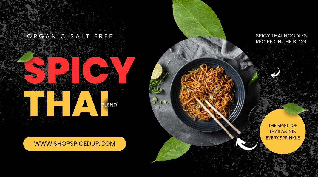 🥢 Vegetarian Spicy Thai Noodles,  A vibrant, plant-powered dish infused with warmth, color, and intention.